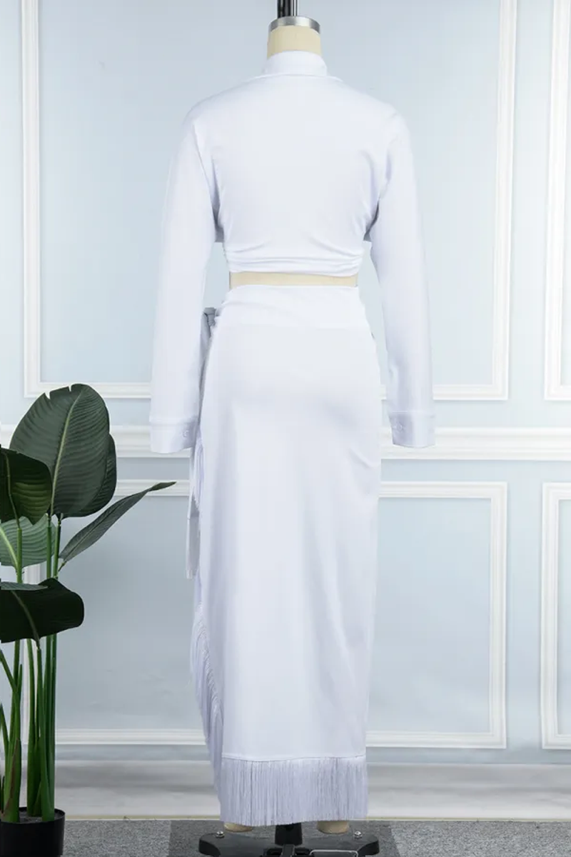 2 Piece Elegant Shirt And Skirt Set